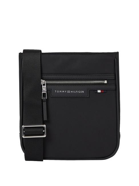 TOMMY HILFIGER TH URBAN REPREVE Geanta din poliester reciclat negru - Genți de umăr bărbați