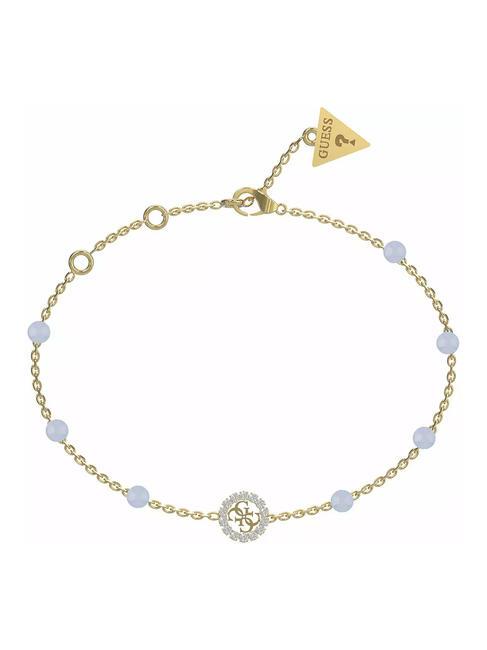 GUESS NATURAL STONES Brăţară ylw aur/acvamarin - Brățări