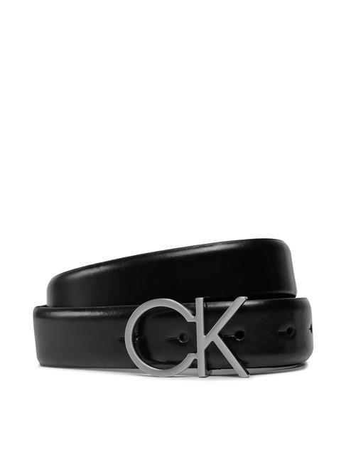 CALVIN KLEIN RE-LOCK CK Logo Curea de piele negru - Curele