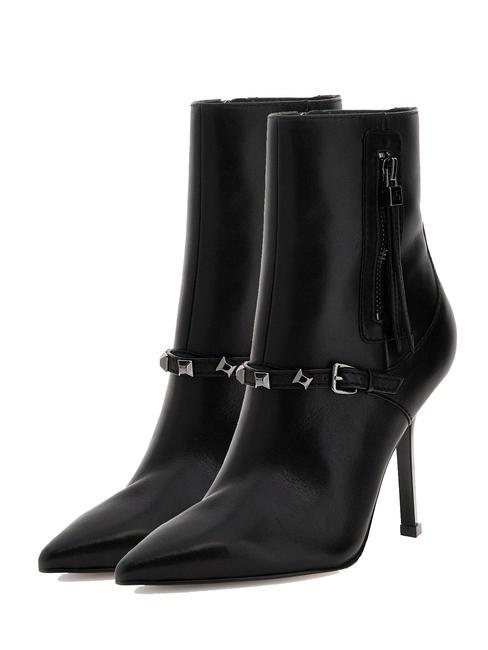 GUESS AYLO Botine inalte din piele BLACK - Pantofi femei