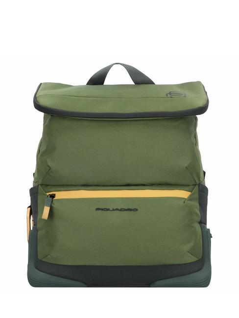 PIQUADRO CORNER Rucsac pentru PC de 15,6 inchi VERDE - Rucsacuri pentru laptop