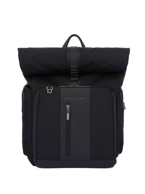 PIQUADRO BRIEF 2 Rucsac roll-up, suport PC de 15,6". negru - Rucsacuri pentru laptop