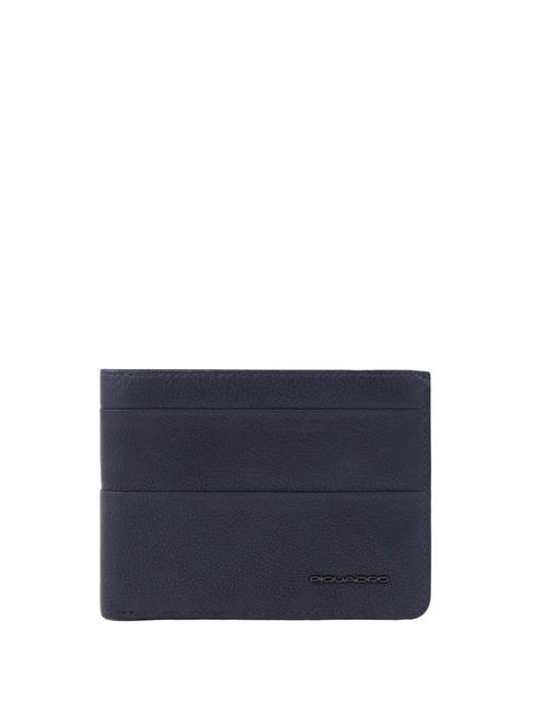 PIQUADRO PAAVO Portofel din piele, cu portmoneda albastru - Portofele bărbați