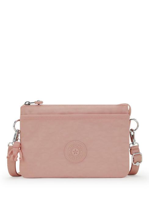 KIPLING RIRI S Mini geantă plată trandafiri fragezi - Genți femei