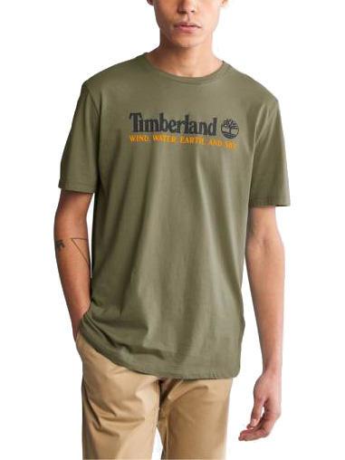 TIMBERLAND WWES Tricou din bumbac darkoliv - tricou