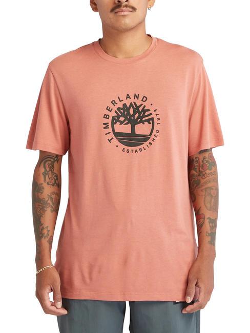 TIMBERLAND SS REFIBRA Tricou din bumbac mahon deschis - tricou