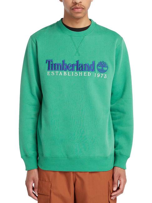 TIMBERLAND ESTABILISHED 1973 Hanorac cu gât crew verde celtic wb - hanorace