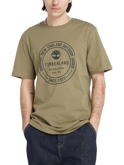 TIMBERLAND SS BRAND CARRIER Tricou din bumbac cassel pământ - tricou