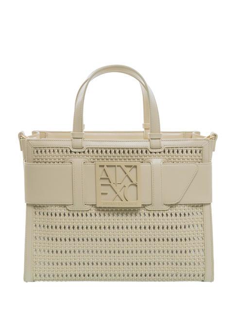 ARMANI EXCHANGE A|X BUCKLE Geanta de mana cu curea de umar pământ prăfuit - Genți femei