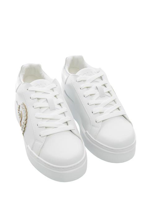 POLLINI CARRIE Adidași alb/argintiu - Pantofi femei
