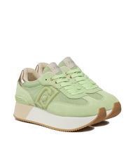 LIUJO DREAMY 02 Adidași cu platformă verde deschis/aur deschis - Pantofi femei - 1