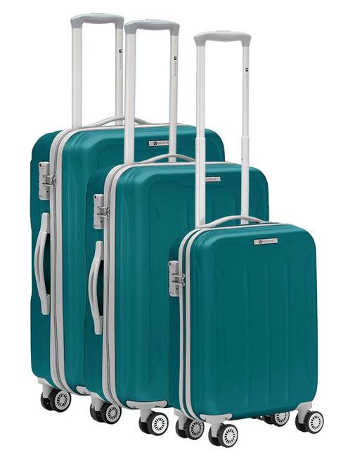 R RONCATO FLIGHT Set 3 carucioare pentru bagaje de mana, medii, mari cer albastru - Set trolere