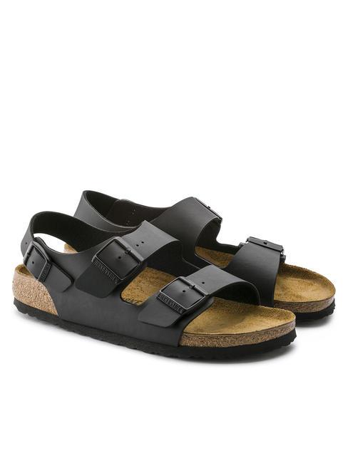 BIRKENSTOCK MILANO Sandale papuci Birko-Flor negru - Pantofi unisex