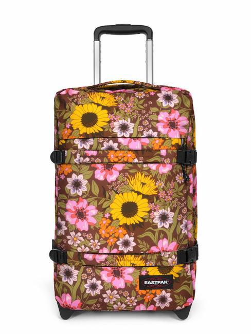 EASTPAK TRANSIT'R S Troller pentru bagaje de mână maro popflower - Bagaje de mână