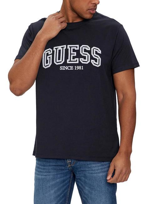 GUESS COLLEGE Tricou din bumbac smartblue - tricou