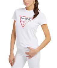 GUESS CLASSIC FIT LOGO Tricou cu logo alb purpuriu - tricou - 1