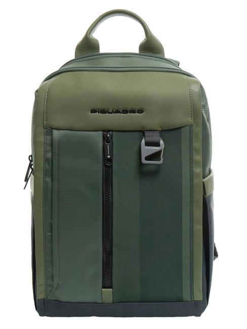 PIQUADRO STEVE Rucsac pentru laptop de 14". VERDE - Rucsacuri pentru laptop
