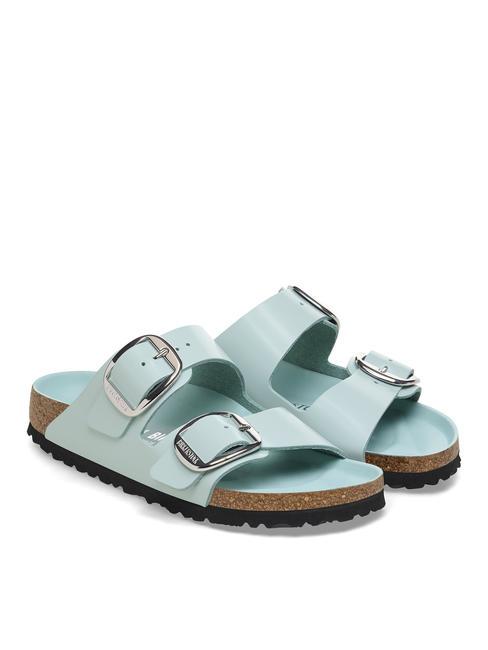 BIRKENSTOCK ARIZONA BIG BUCKLE Papuc de piele strălucire verde surf - Pantofi femei