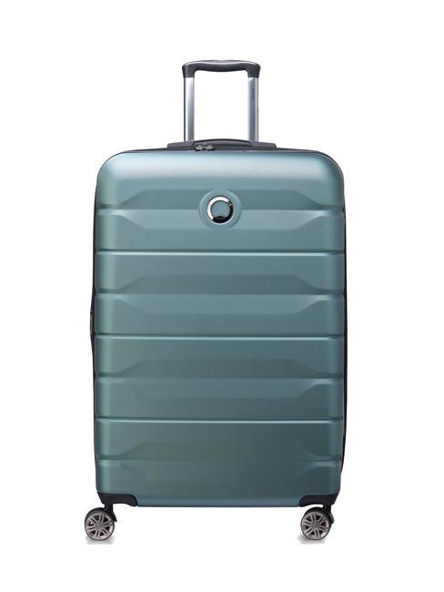 DELSEY AIR ARMOUR Troller de dimensiuni mari, extensibil verde - Trolere rigide
