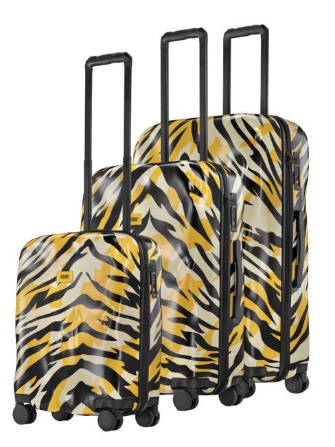 CRASH BAGGAGE ICON PATTERN Set 3 carucioare: cabina, mediu, mare camo tigru - Set trolere