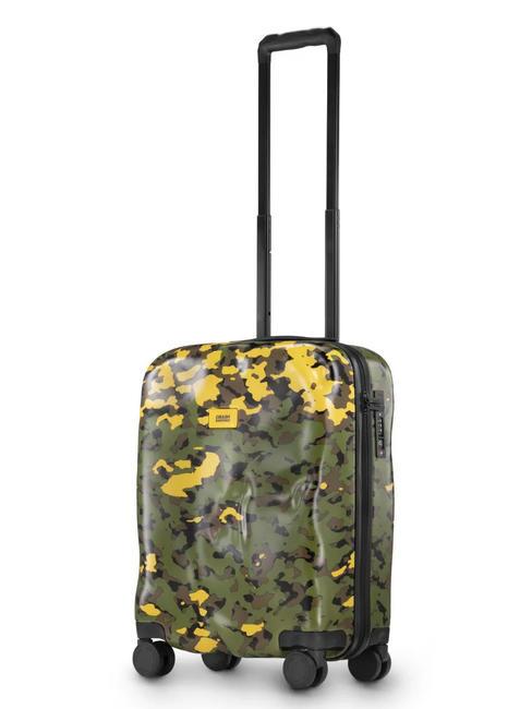 CRASH BAGGAGE ICON PATTERN Cărucior pentru bagaje de mână verde camo - Bagaje de mână