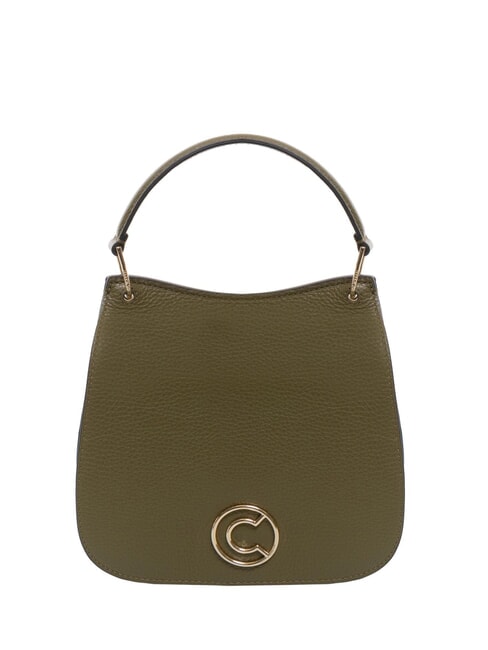 COCCINELLE LEILANI Geanta de mana din piele cu bareta de umar loden - Genți femei