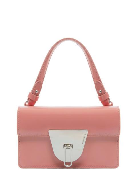 COCCINELLE NICO SHINY Geanta mini din piele lucioasa camelie - Genți femei