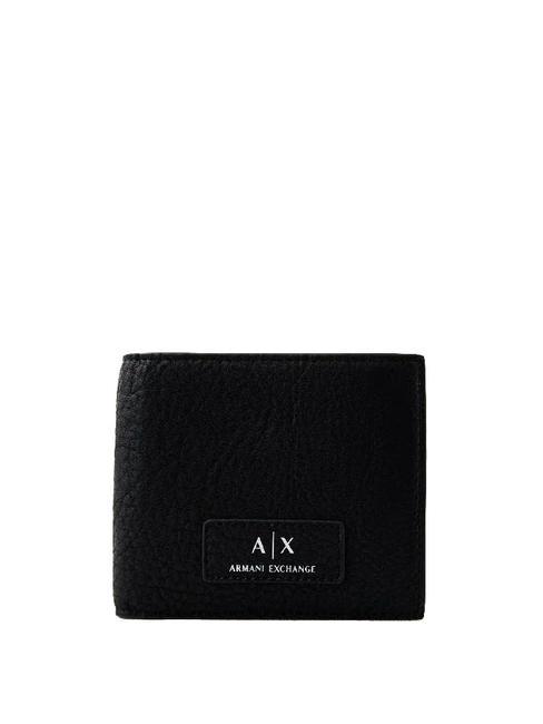 ARMANI EXCHANGE LOGO PATCH Portofel negru - Portofele bărbați