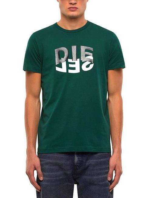 DIESEL T-DIEGOS Tricou din bumbac verde - tricou