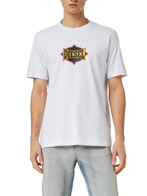 DIESEL T-JUST Tricou din bumbac alb - tricou