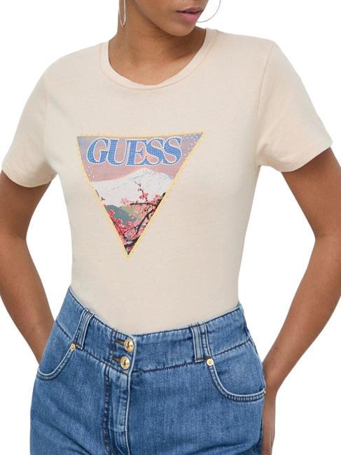 GUESS FUJI EASY  Tricou din bumbac nisipuri calme multi - tricou