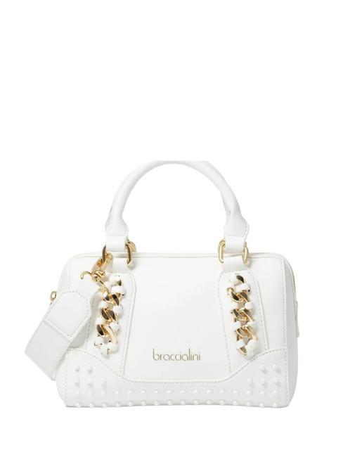 BRACCIALINI ROCK Mini geantă portbagaj cu curea de umăr alb - Genți femei