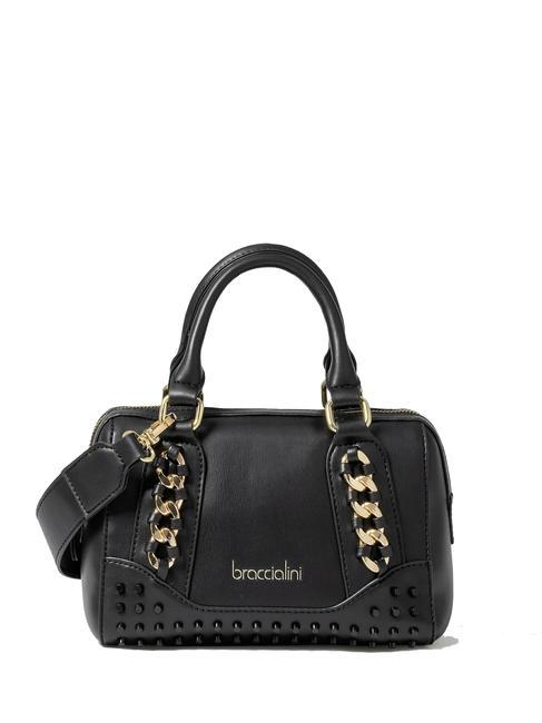 BRACCIALINI ROCK Mini geantă portbagaj cu curea de umăr negru - Genți femei