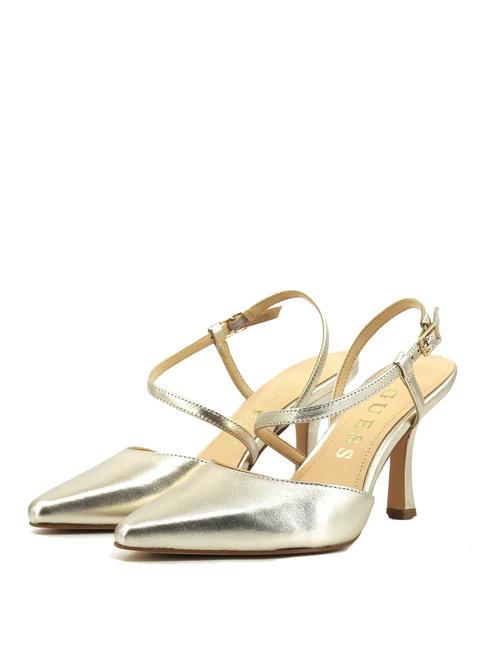 GUESS SHAPLY  Sandale cu decolteu din piele platină - Pantofi femei