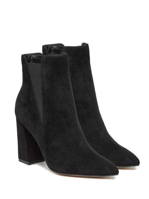 GUESS AVISH Botine inalte din piele intoarsa BLACK - Pantofi femei