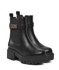 GUESS YELMA Botine cu logo metalic - Pantofi femei