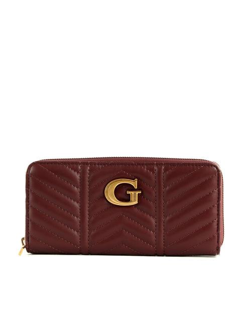 GUESS LOVIDE Portofel mare matlasat bronz - Portofele femei