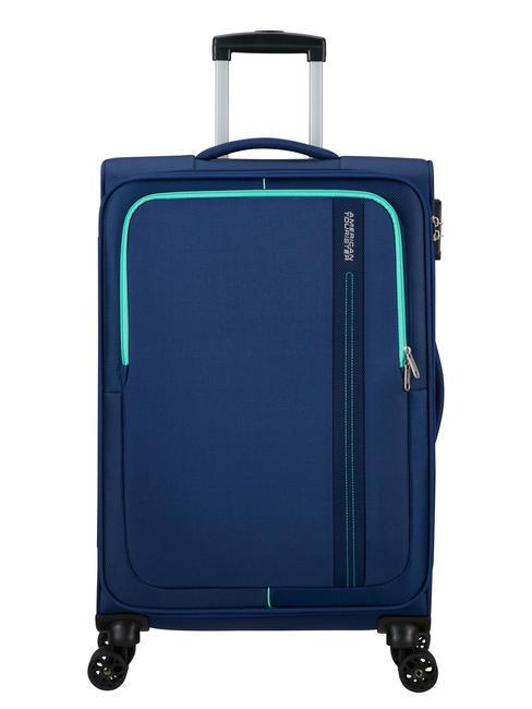 AMERICAN TOURISTER SEA SEEKER Cărucior de mărime medie COMBAT NAVY - Trolere semirigide