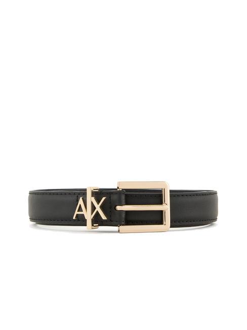 ARMANI EXCHANGE TONGUE Curea de piele negru - Curele