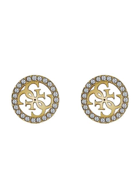 GUESS STUDS PARTY Cercei cu cristale aur galben - Cercei