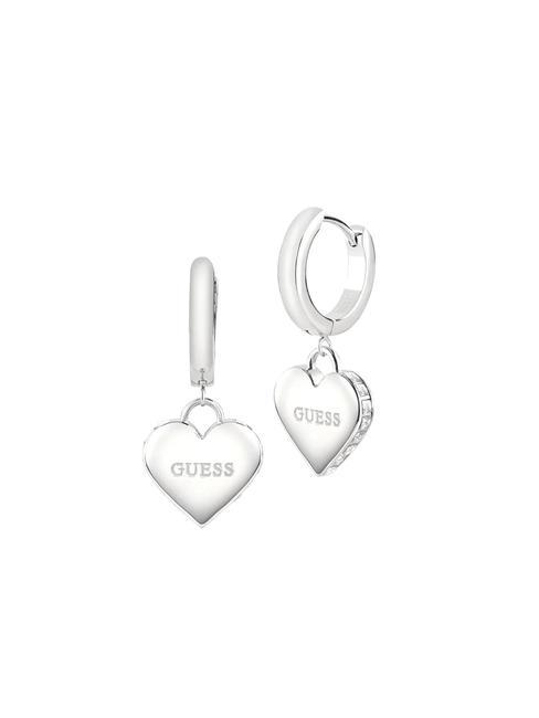 GUESS FALLING IN LOVE Cercei cu inimă SILVER - Cercei