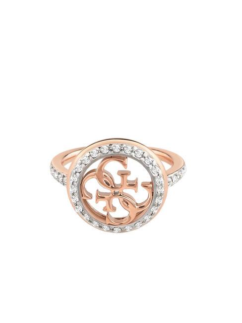 GUESS LIFE IN 4G Inel cu logo si cristale ROSE GOLD - Inele