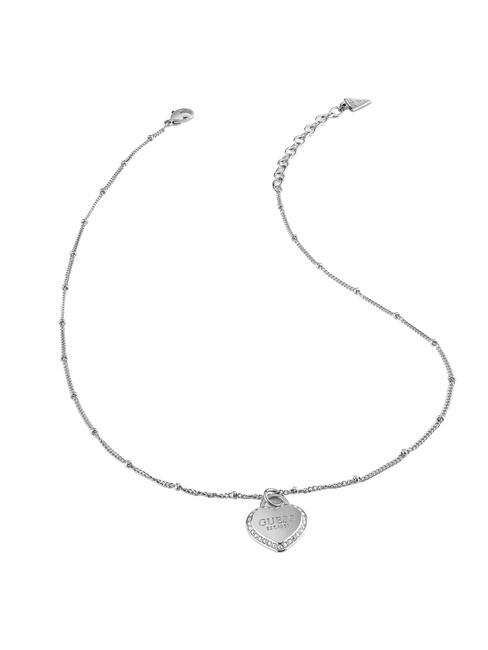 GUESS FINE HEART Colier cu farmec SILVER - Lănțișoare