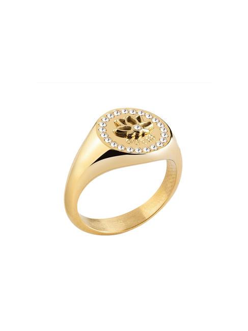 GUESS LOTUS Inel cu cristale aur galben - Inele