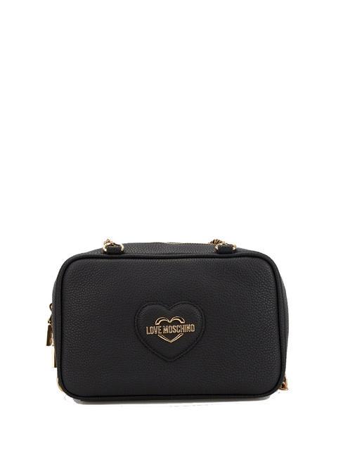 LOVE MOSCHINO HEART LOGO Mini geanta de umar negru - Genți femei