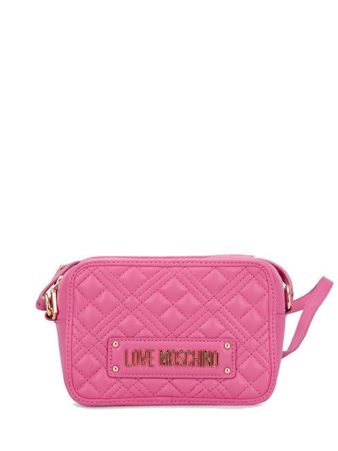 LOVE MOSCHINO QUILTED Geanta de umar pentru camera fucsie - Genți femei