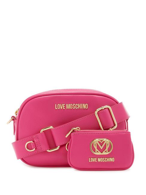 LOVE MOSCHINO METALLIC LOGO Geanta camera cu husa fucsie - Genți femei