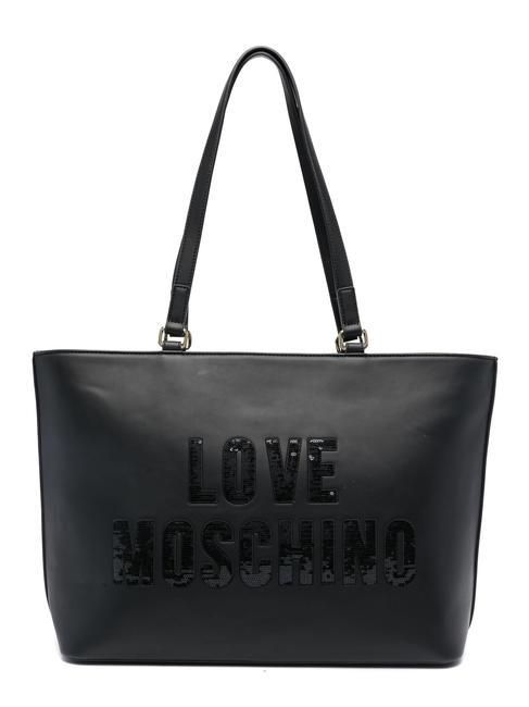 LOVE MOSCHINO SPARKLING Geantă shopper de umăr negru - Genți femei