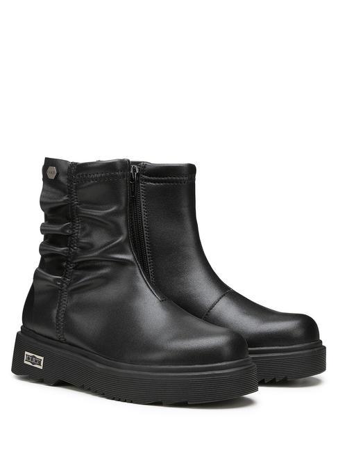 CULT SLASH 0052 KIDS Botine cu volane negru - Pantofi pentru bebeluși