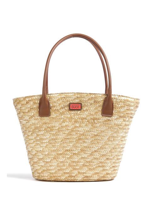 MANDARINA DUCK SEASHELL STRAW Geanta de umar CORAL - Genți femei